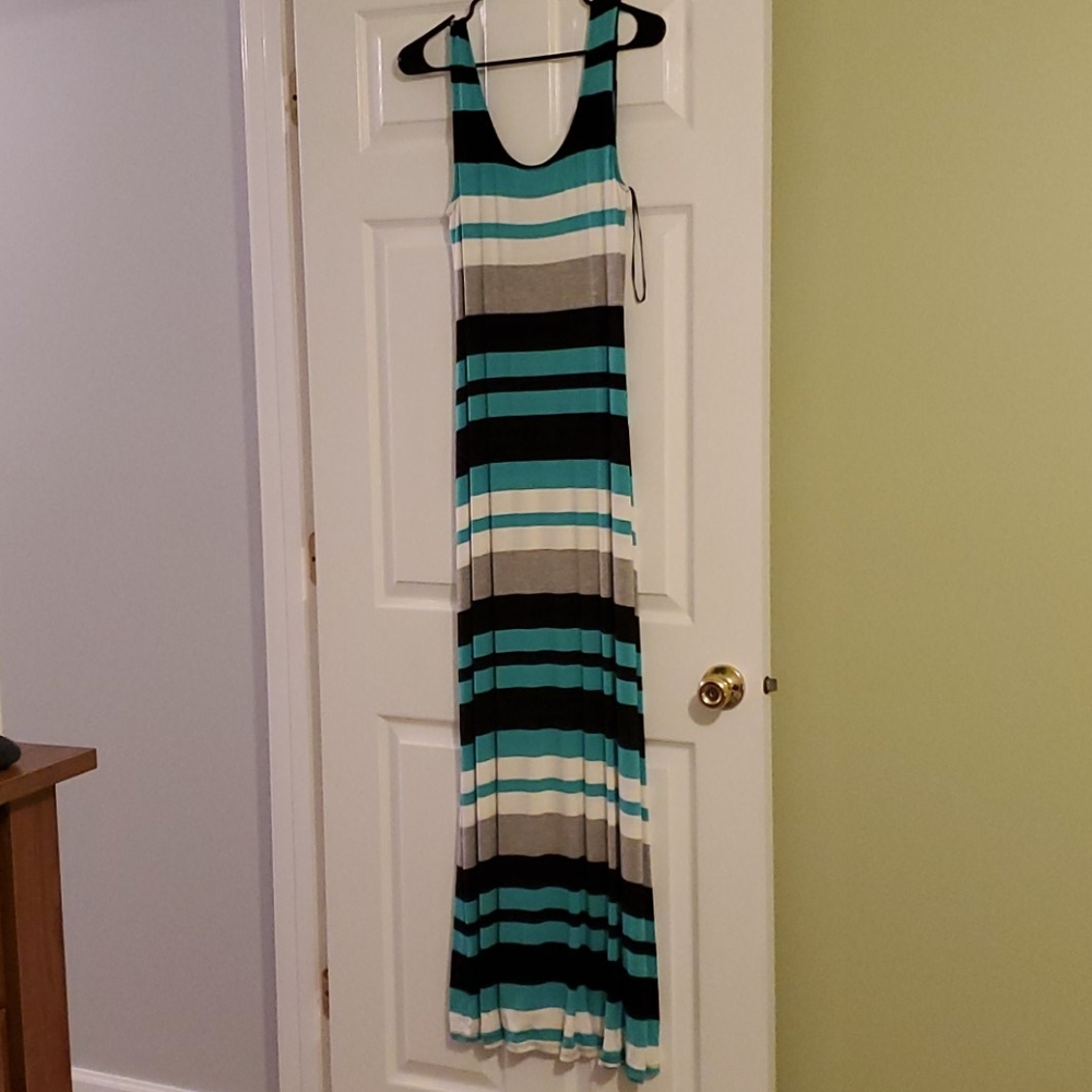 Striped maxi dress